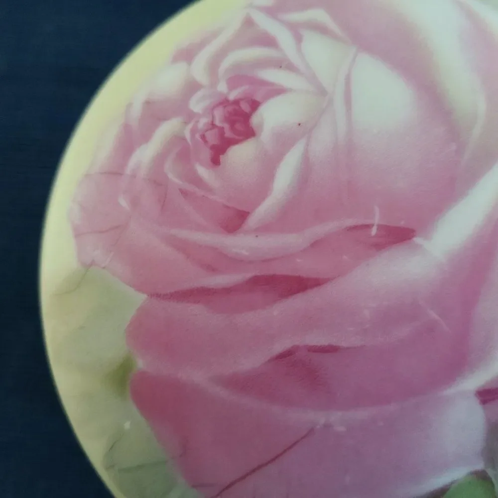 Vintage (1880-1918) Z.S. and Co. Porcelain Trinket Vanity Powder Jewelry Box